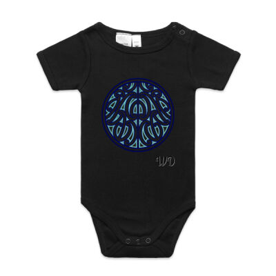 Short Sleeve Onesie (Blue Design)  Thumbnail